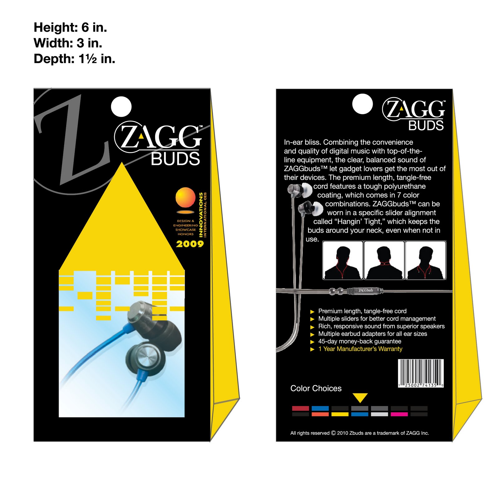 Jane DOEsigns Final Packaging Ideas for Interview at ZAGG® Inc.