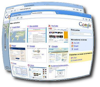 Pantalla de Google Chrome