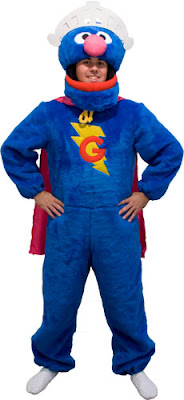 SUPER GROVER ADULT COSTUME - $90.00