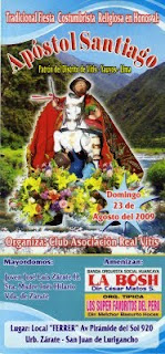 Invitacion A Fiesta Patronal En San Pedro De Cajas En Honor A La