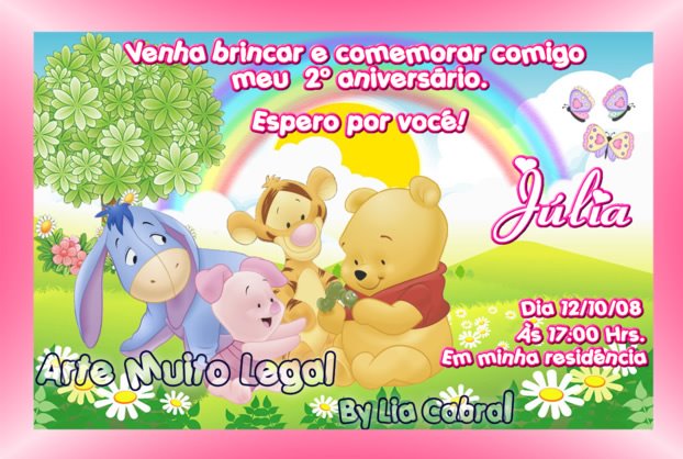 Arte muito legal - Convites infantis e lembrancinhas de aniversário