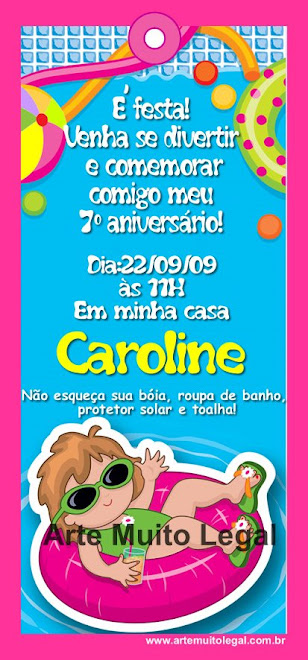 Arte muito legal - Convites infantis e lembrancinhas de aniversário