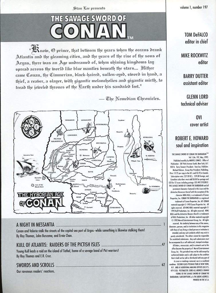 Read online The Savage Sword Of Conan comic -  Issue #197 - 2