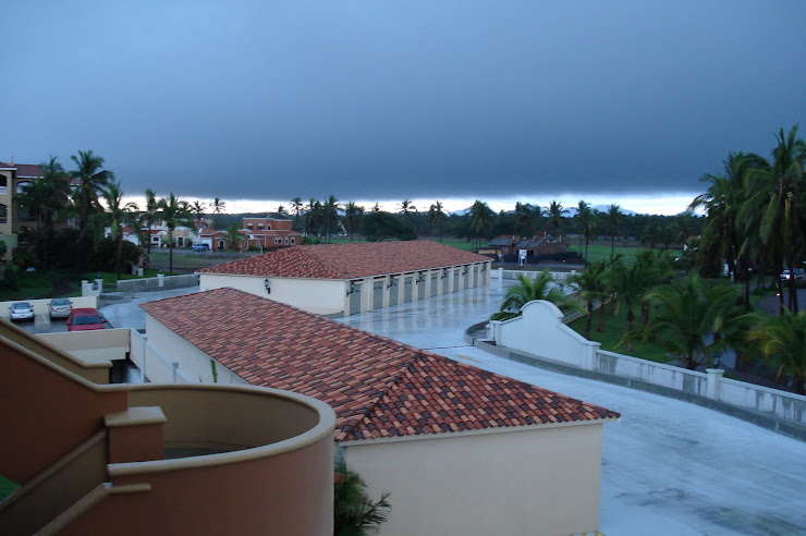 7am storm sky with Sierra Madres in distance