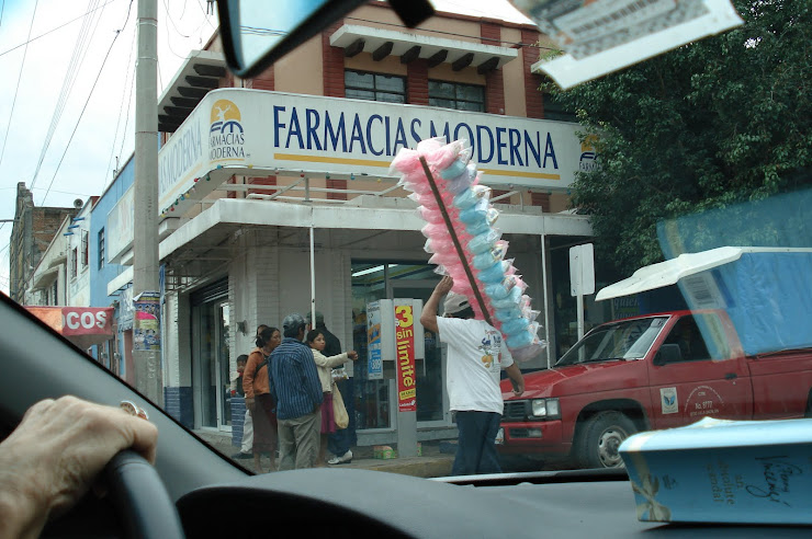 Cotton candy salesmen are ... everywhere!