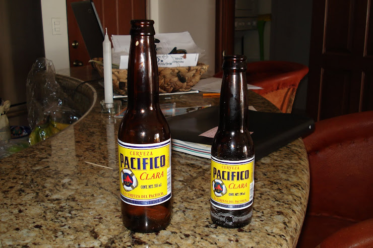 Baby Pacifico from Cuchapeta's restaurant in Villa Union