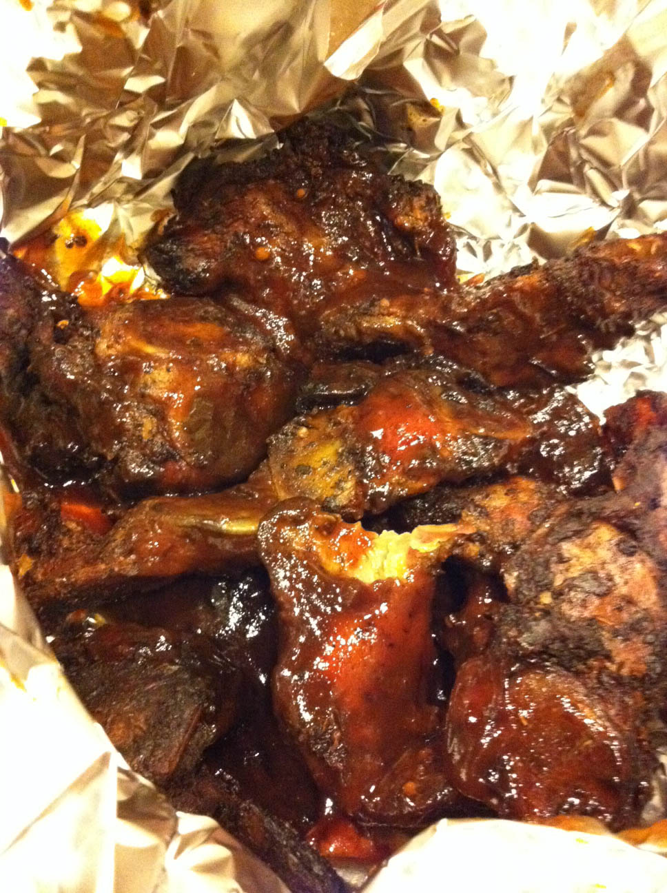 Sweet Salty and Southern Rib Tips at Tom's Bar B Q and Deli
