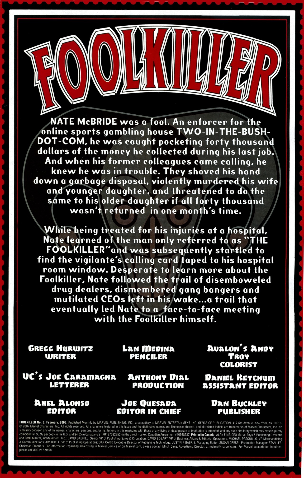 Read online Foolkiller (2007) comic -  Issue #3 - 2