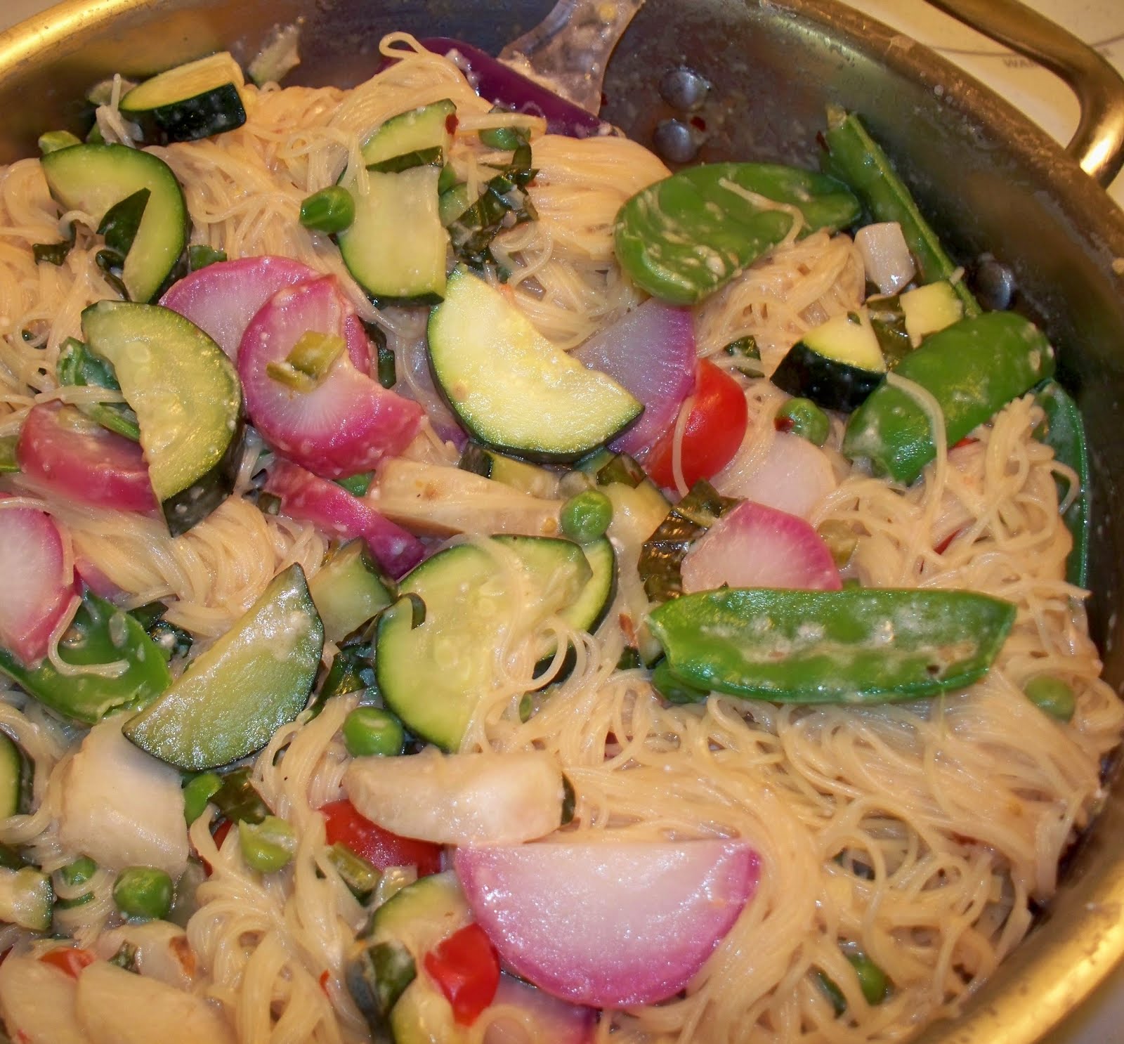 The Purple Cook Pasta Primavera and Basic Balsamic Vinaigrette
