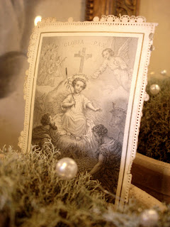 Holy picture of Christmas Gloria Pax