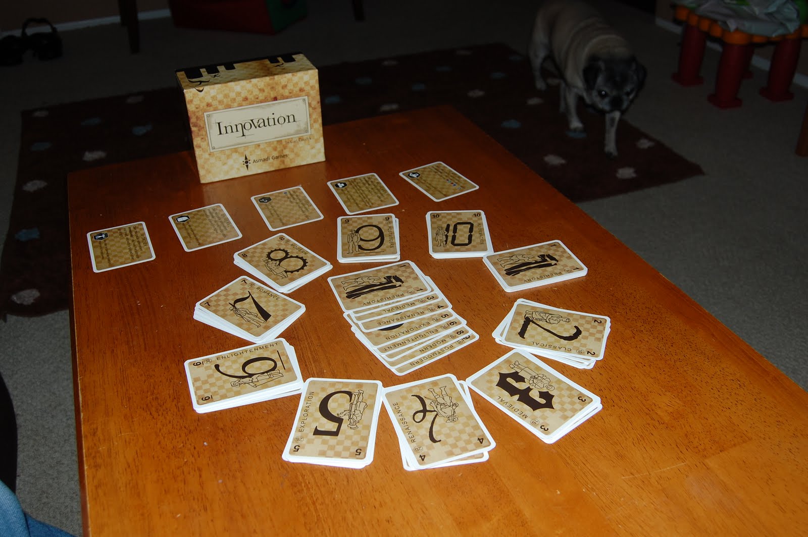 Adventures in Board Gaming: Game Review: Innovation