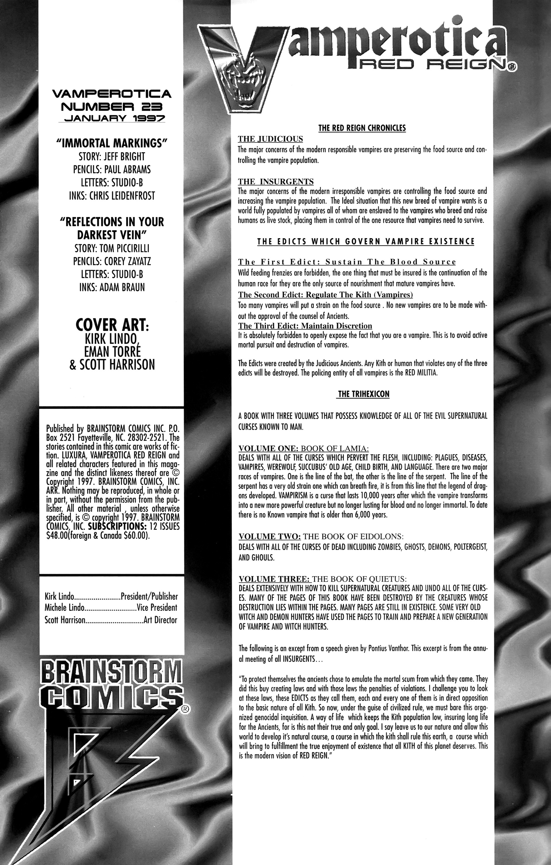 Read online Vamperotica comic -  Issue #23 - 2