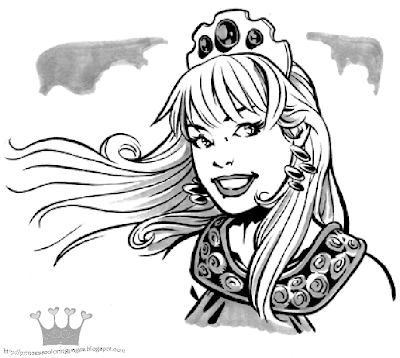 PRINCESS COLORING PAGES | Free World Pics