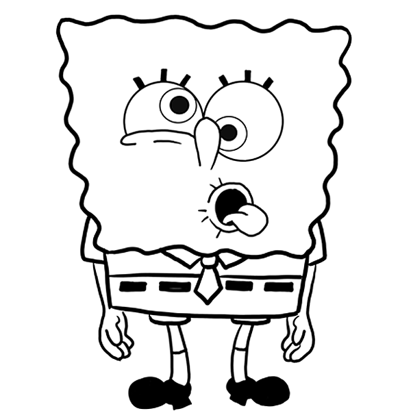 a coloring pages of spongebob - photo #7
