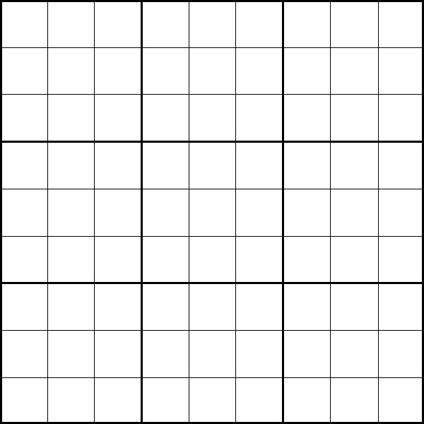 PRINTABLE SUDOKU