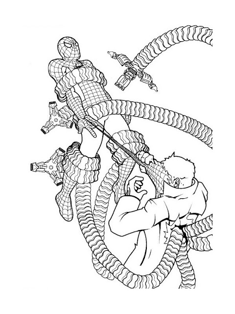 SPIDERMAN PRINT AND COLOR - COLORING BOOK PAGES | Colorful Cartoon