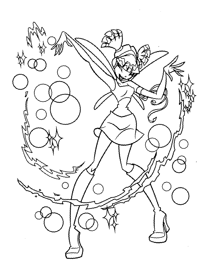 FAIRY COLORING PAGES