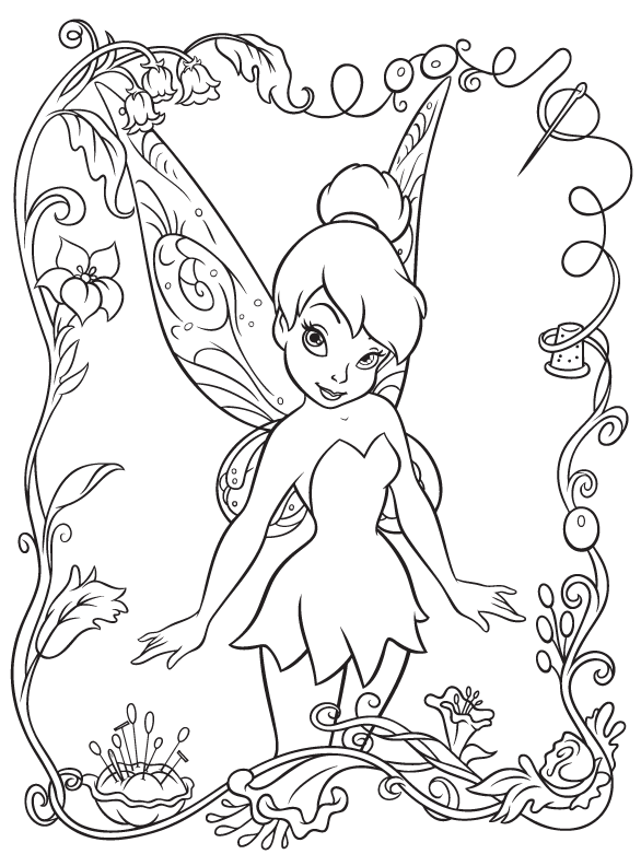 fairies disney coloring pages - photo #28