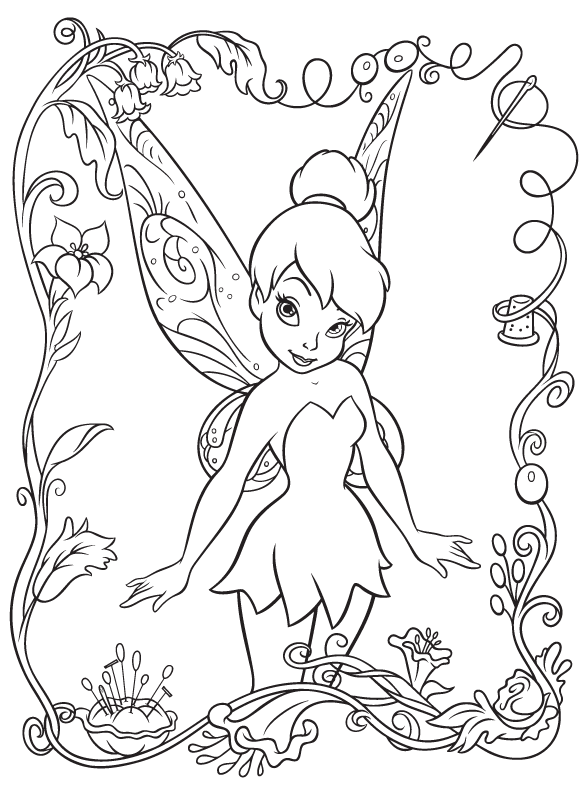 FAIRY COLORING PAGES
