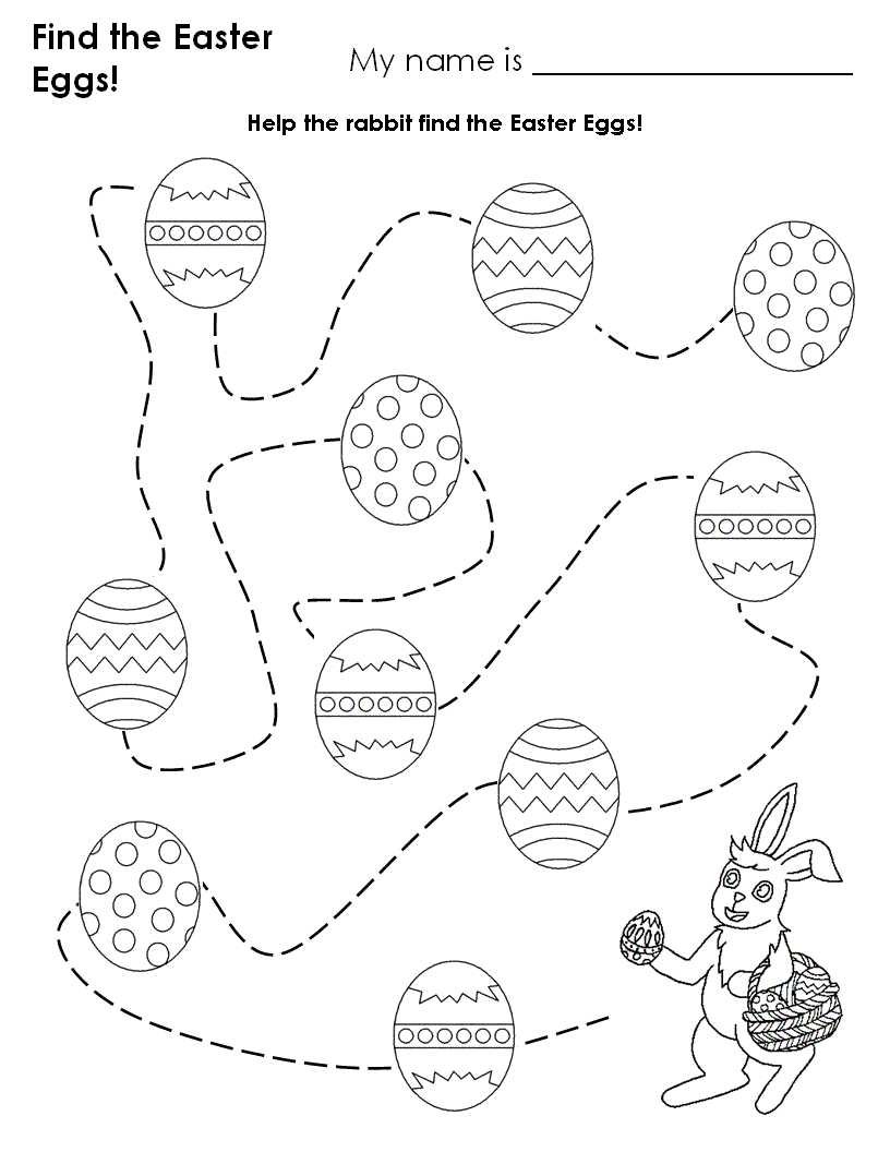 EASTER COLOURING: EASTER ACTIVITY SHEET