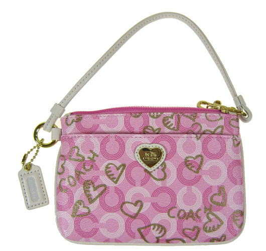 Coach Waverly Hearts Wristlet 43756