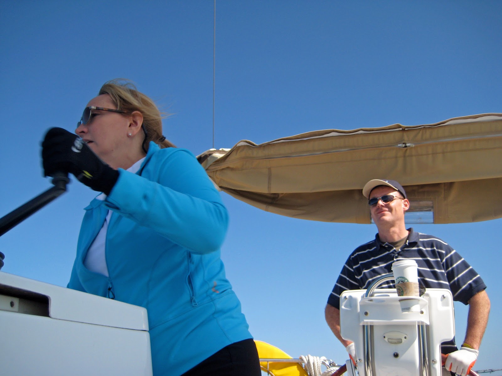 SkipperRoy Giving sailing lessons in the middle of January