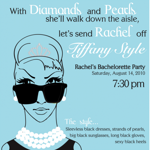 breakfast at tiffany's bachelorette party