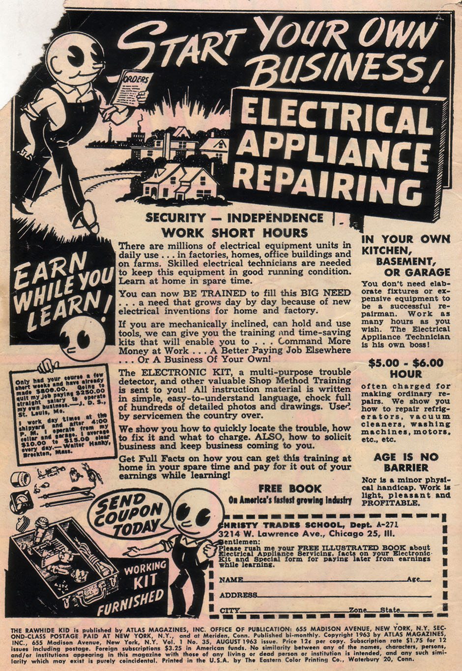 Read online The Rawhide Kid comic -  Issue #35 - 2