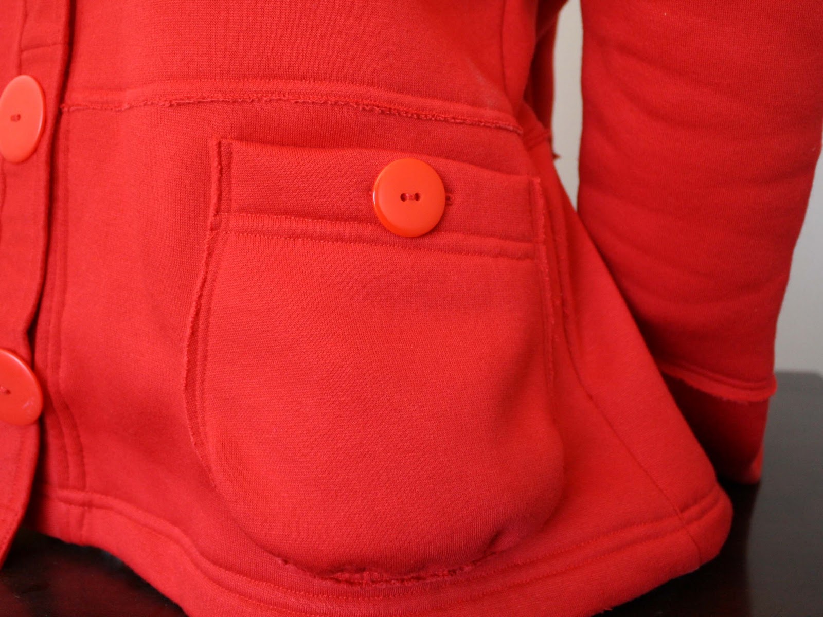 Running With Scissors Red Fleece Jacket for Fall