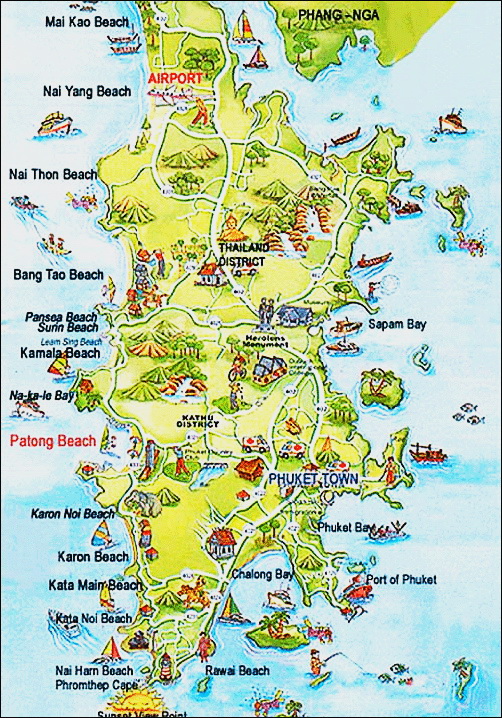 Phuket Travel Guide: Phuket Map