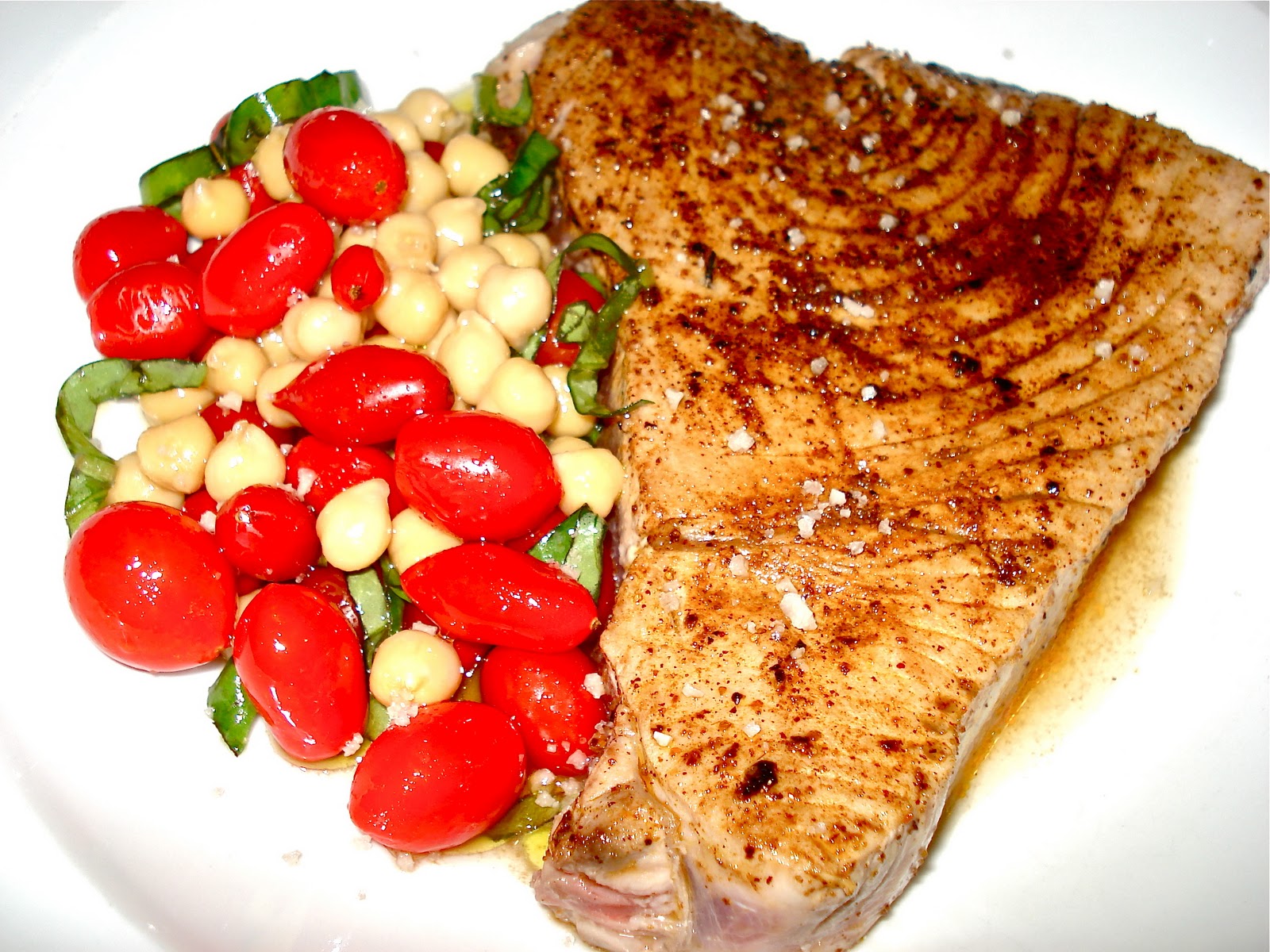 Behind The Burners ADOBO TUNA WITH GRAPE TOMATOES