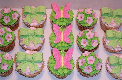 The Icing on the Cake: Pink and Green Baby Shower Cupcakes