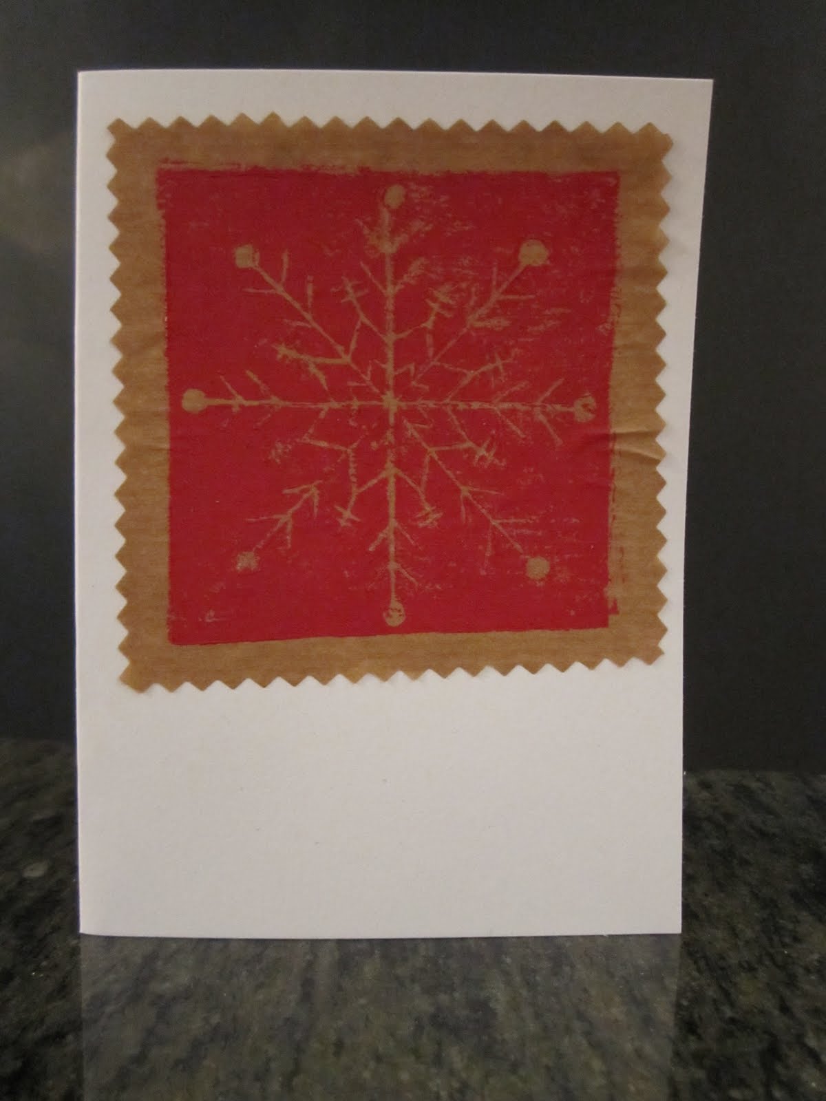 how to make small lino cut prints for christmas cards - Tara Leaver