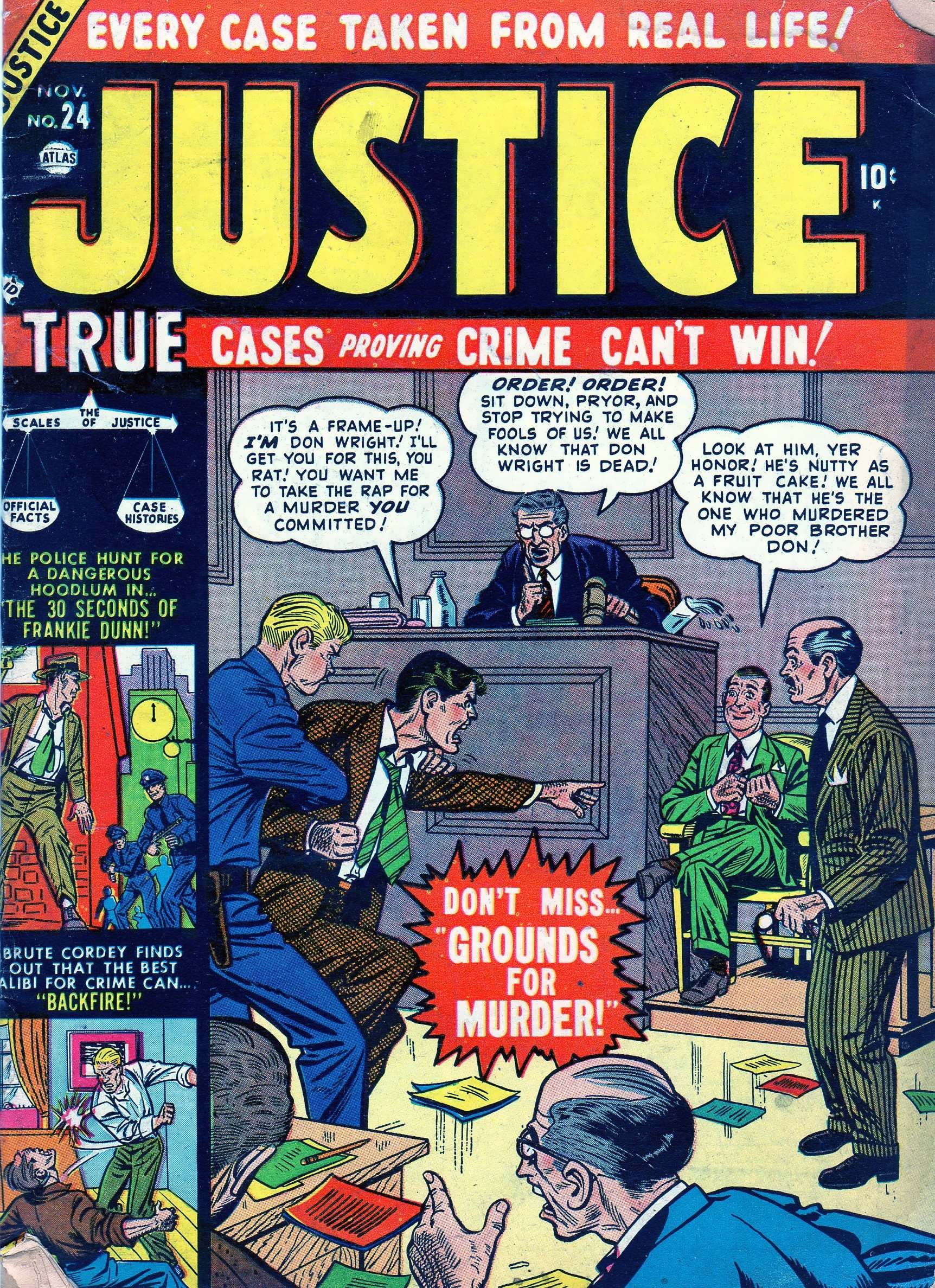 Read online Justice (1947) comic -  Issue #24 - 1