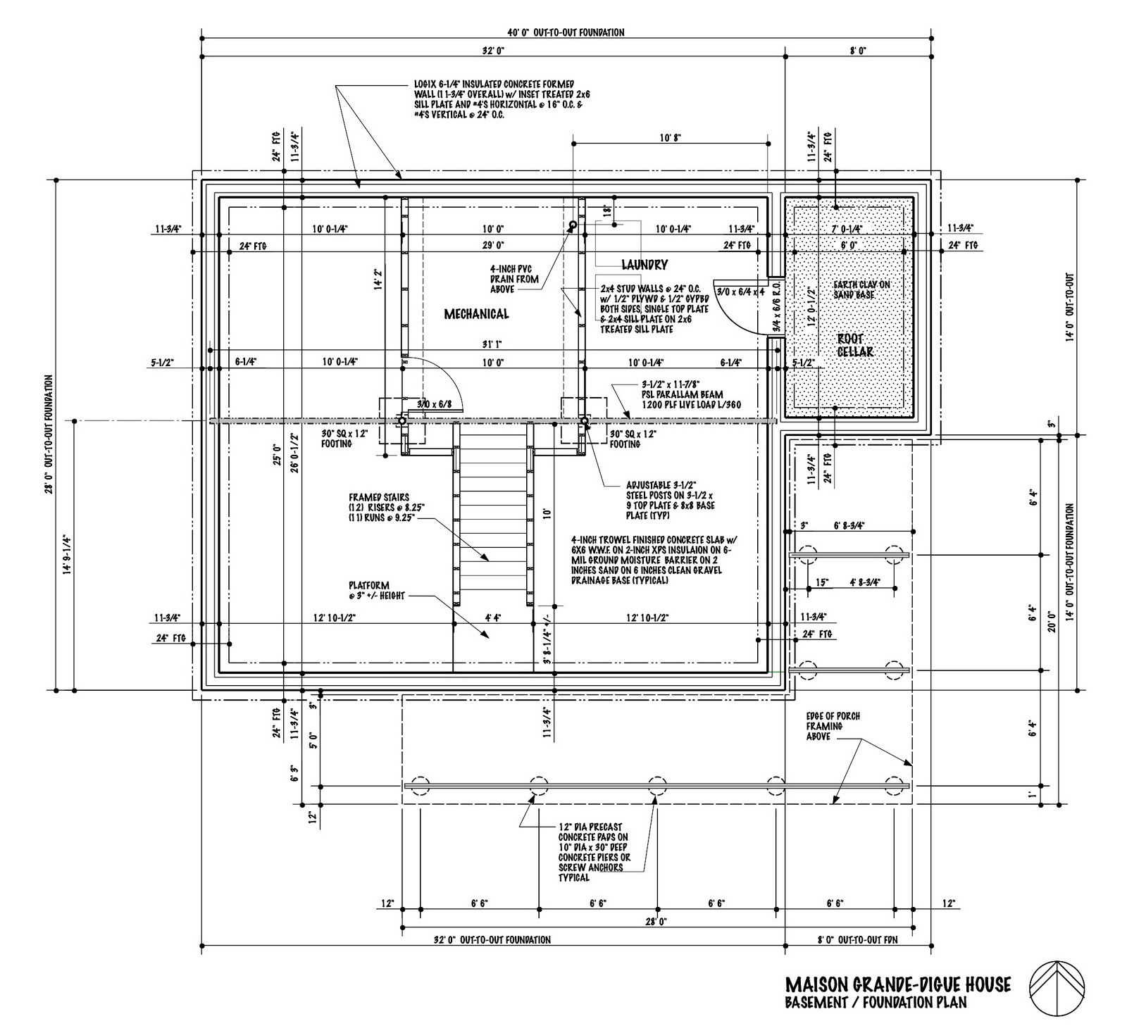 NB Superinsulated House MAISON GRANDEDIGUE HOUSE Basement