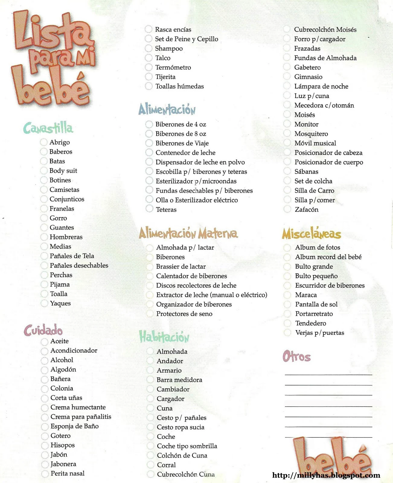 Una Lista de Verificación para el Baby Shower