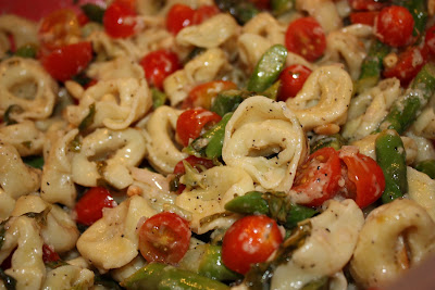 My Sister's Kitchen: Tortellini Salad with Asparagus and Fresh Basil ...