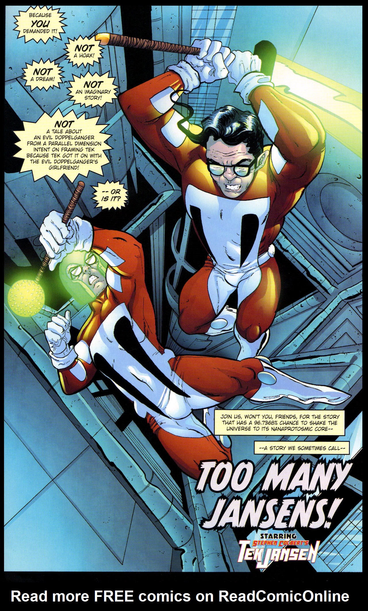 Read online Stephen Colbert's Tek Jansen comic -  Issue #4 - 3