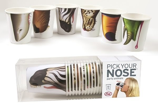 Toys@Work: Pick Your Nose Party Animal Cups 動物鼻子紙杯