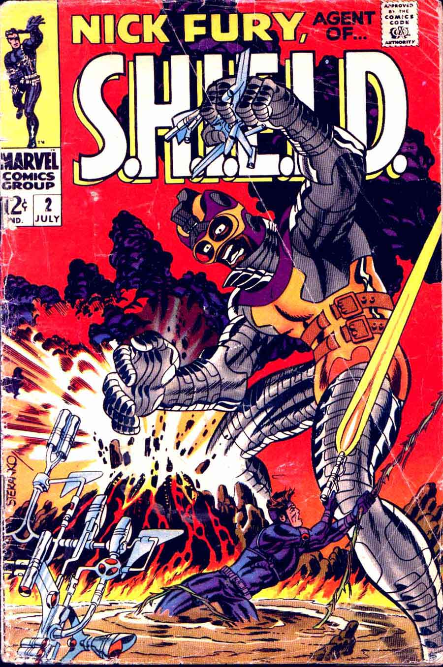 Nick Fury Agent of Shield v1 #2 1960s marvel comic book cover art by Jim Steranko