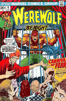 Werewolf by Night v1 #6 1970s marvel comic book cover art by Mike Ploog