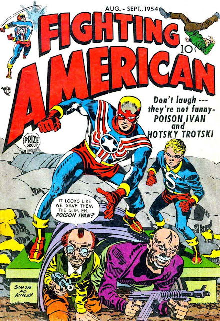 Fighting American v1 #3 harvey comic book cover art by Jack Kirby Fighting American v1 #3 harvey comic book cover art by Jack Kirby