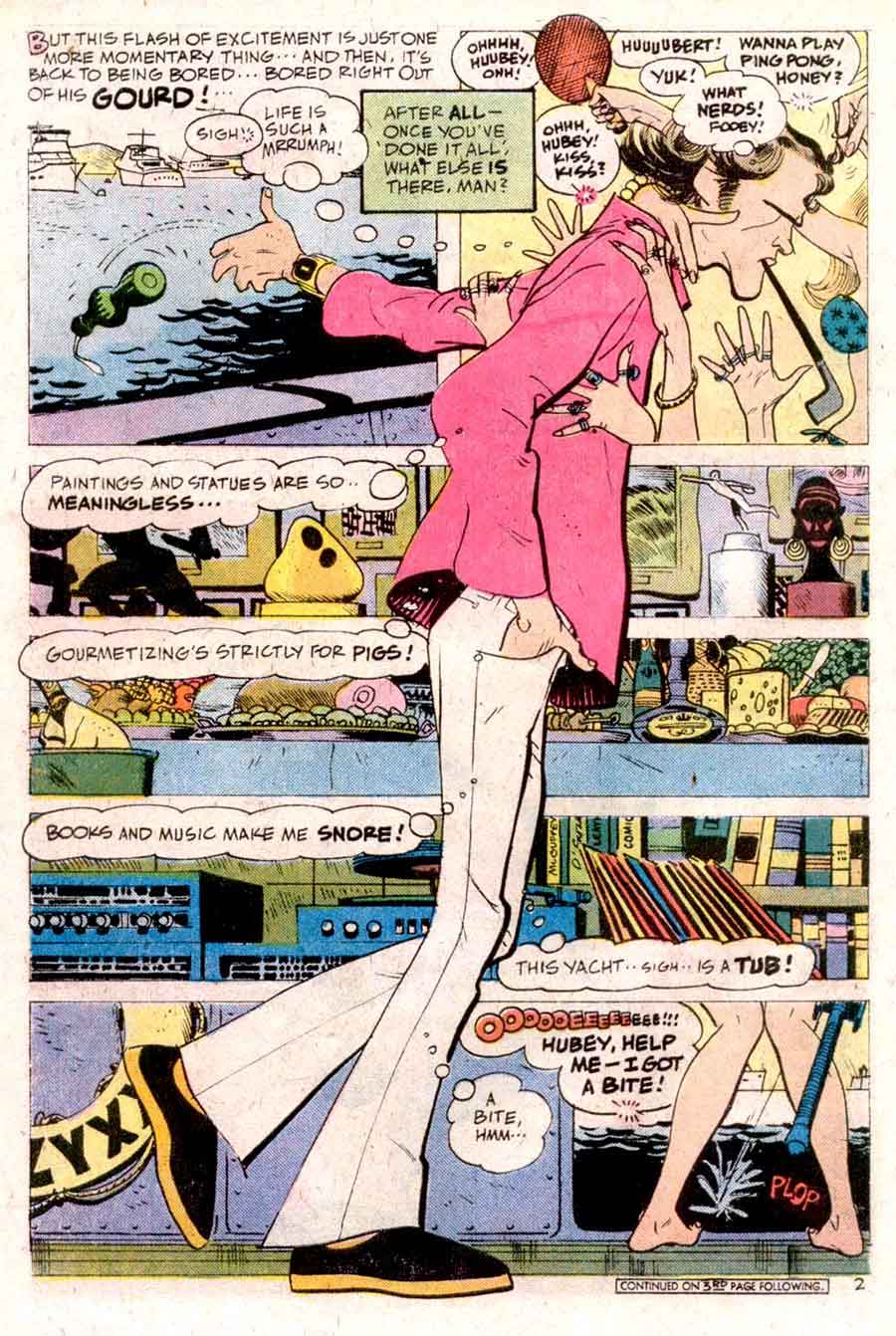 Plop v1 #11 dc 1970s bronze age comic book page art by Alex Toth