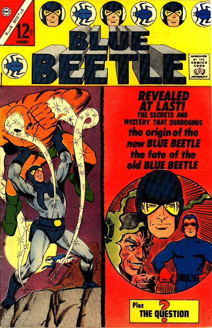 Blue Beetle v5 #2 charlton 1960s silver age comic book cover art by Steve Ditko Blue Beetle v5 #2 charlton 1960s silver age comic book cover art by Steve Ditko