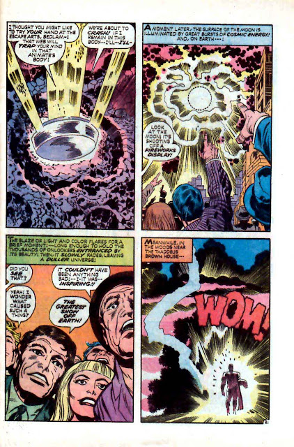 Mister Miracle v1 #11 dc 1970s bronze age comic book page art by Jack Kirby Mister Miracle v1 #11 dc 1970s bronze age comic book page art by Jack Kirby