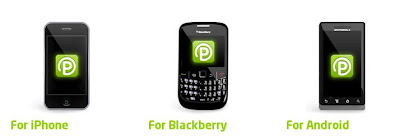Parkmobile app for iPhone, Android, BlackBerry