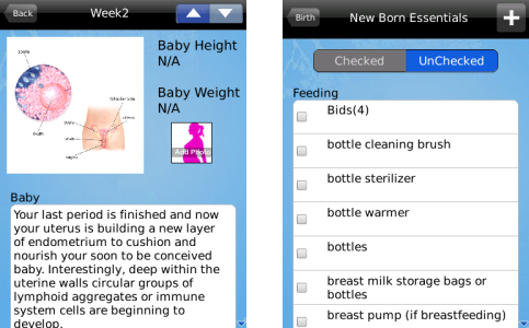 Total Pregnant App for BlackBerry