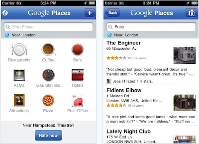 Google Places Hotpot iPhone App