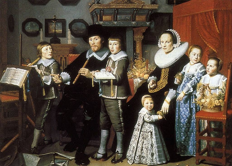 Michiel van der Dussen e família. Pintor: Hendrick van Vliet (1611/1612 - 1675). Stedelijk Museum Het Prinsenhof, Delft, Holanda Michiel van der Dussen e família. Pintor: Hendrick van Vliet (1611/1612 - 1675). Stedelijk Museum Het Prinsenhof, Delft, Holanda