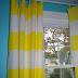 DIY Striped Curtains